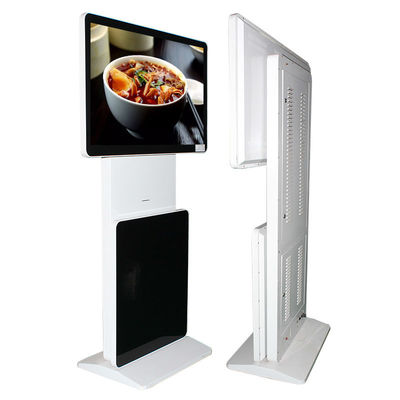 Commercial building vertical 55 inch rotatable 180 degree ad kiosk