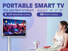 Display inalámbrico inteligente Android de 32 pulgadasPantalla táctil con cámara 5H 9H soporte ajustable