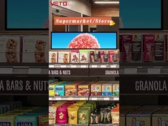 Cuadro de vidrio con pantalla de dos lados, bienvenido al consulado,