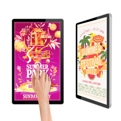 Tienda de venta al por menor 450cd/M2 Pared Digital Signage Android ccc