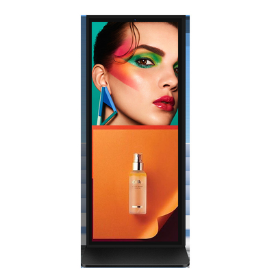 Enlazado de 70 pulgadas 4K LCD publicidad quiosco con software CMS libre de alta resolución