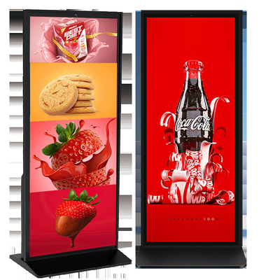 70 pulgadas de pantalla completa 4k de piso digital de señalización TFT LCD de pantalla táctil quiosco