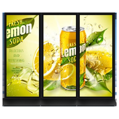 Quiosco de publicidad de pantalla táctil interior con pantallas LCD de 70 pulgadas y 500 cd/m2 Brillo