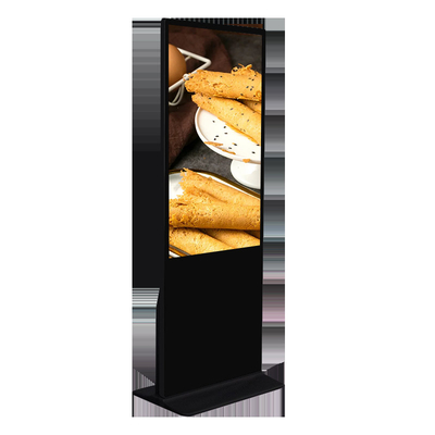 Display de publicidad inteligente FHD LCD para interiores Stand de piso Sinalización digital Quiosco de pantalla táctil
