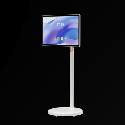 VETO Televisión portátil inalámbrica con ruedas Android pantalla táctil giratoria FHD