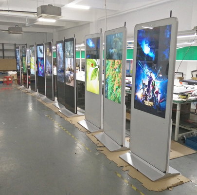 VETO Máquina de publicidad vertical de 55 pulgadas pantalla LCD de interior pantallas interactivas para tiendas minoristas
