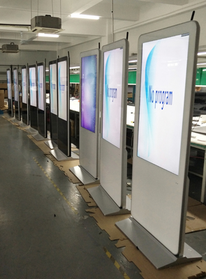 VETO 43 49 55 pulgadas Quiosco de toque vertical en interiores Totem Android PC Pantalla de señalización digital LCD pantallas publicitarias