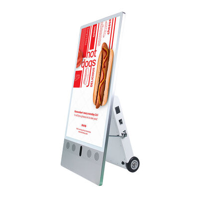 Calidad VETO Señalización digital exterior impermeable IP65 Alto brillo 2500 nits Display publicitario LCD portátil con batería fábrica