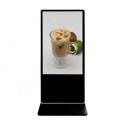 VETO Indoor Pantalla de publicidad LCD de pie 49 55 65 pulgadas 4K vertical interactivo de señalización táctil para tiendas minoristas