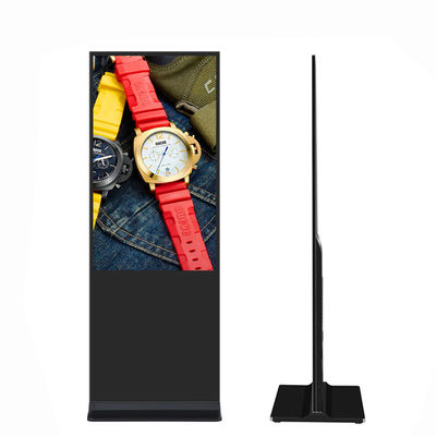 VETO 65 pulgadas de interior Android LCD reproductor de publicidad 4k piso Stand pantalla táctil digital de señalización