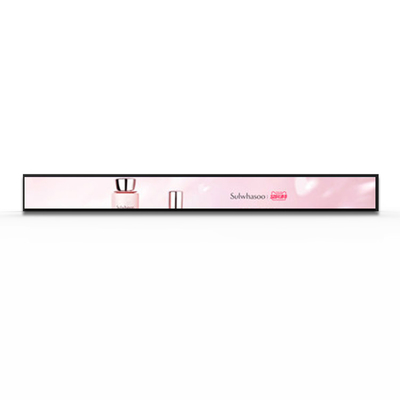 VETO Personalizado Tamaño 4K Pantalla extendida pantalla LCD Ultra Bar delgada Panel de LCD para tiendas minoristas