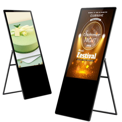 Calidad VETO Venta caliente 43 49 55 pulgadas portátil de publicidad Poater interior LCD capacitiva pantalla táctil fábrica